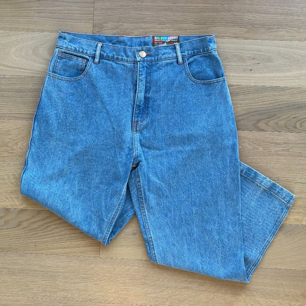 Big Bud Press New Frontier Jean Straight Leg Light Wash Denim Size 35
